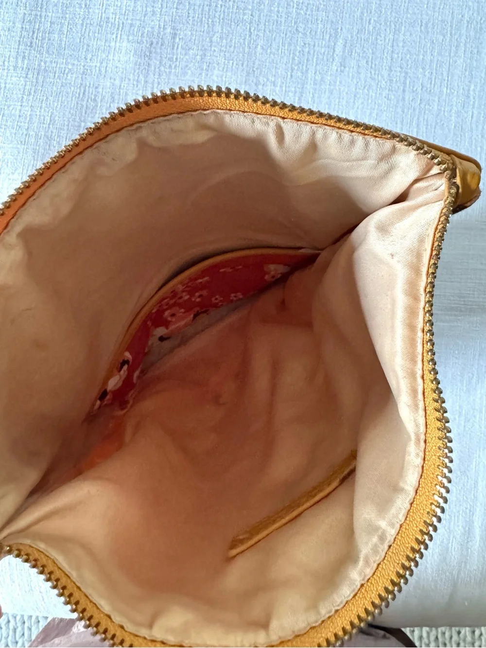 Rachel Pally Orange Floral Reversible Clutch